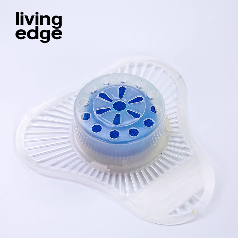 栎捷时(LIVING EDGE)LEJCL-01鼠山男小便池香块过滤网除臭厕所香片清香型防溅垫2个/包( 单位:包)蓝色
