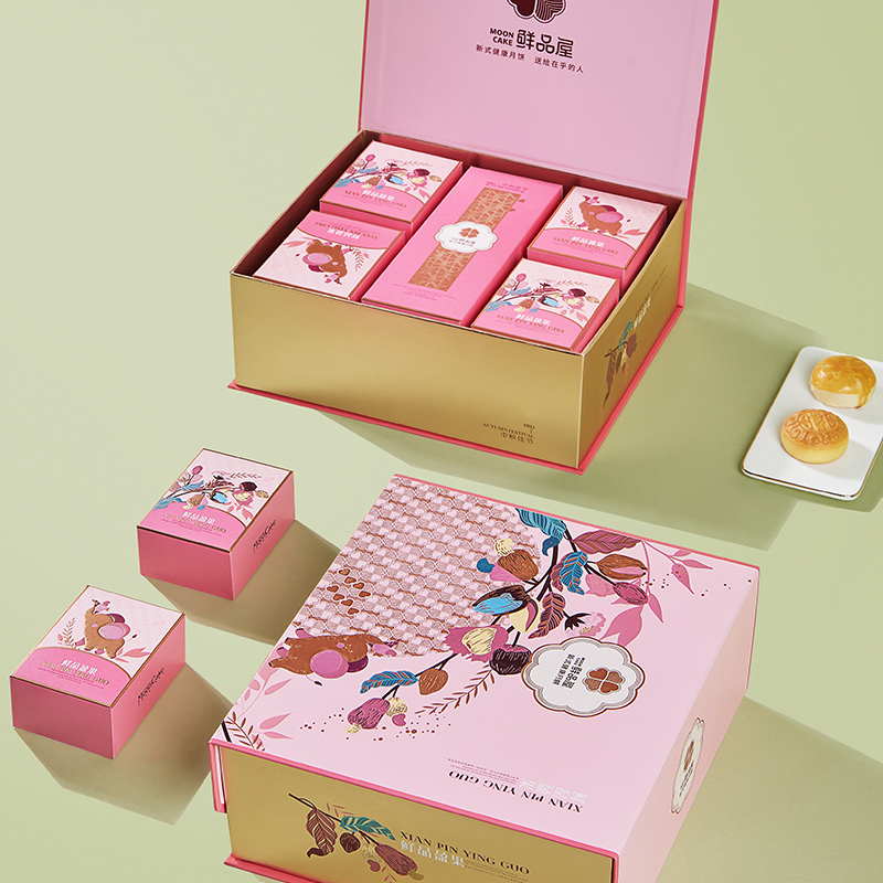 鲜品屋-865g鲜品盈果月饼礼盒中秋礼盒臻味出品高清大图