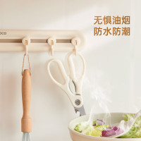 意可可可滑动免钉挂钩(6钩)-弯钩E23154随机颜色