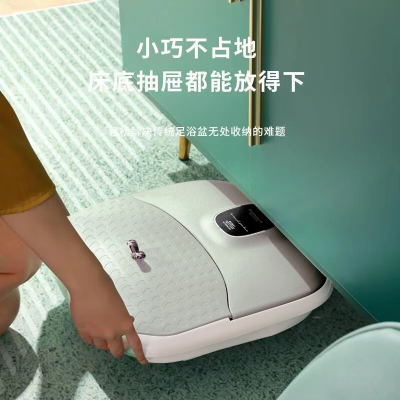 上亨(shangheng) 折叠足浴盆(折叠收纳+红光照射+气泡按摩)高清大图