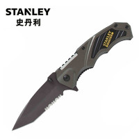 史丹利(STANLEY)重型割刀带锯齿多功能折叠美工刀电工剥线剥皮 刀 FMHT10311-23(8英寸)