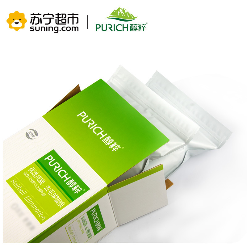 醇粹(Purich) 猫粮 优选成猫 去毛球猫粮1kg 帮助毛球排出