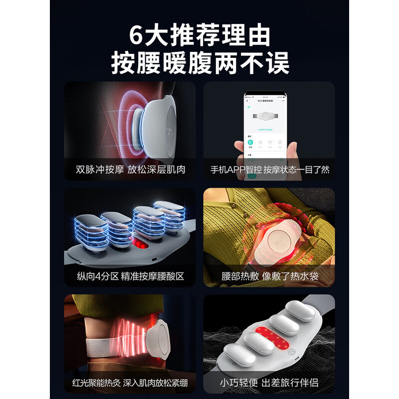 SKG肩颈按摩器K5Pro智能温感按摩热敷护颈便携设计缓解疲劳高清大图