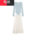 YIBUSHENG2024新款春小个子温柔风设计感初恋清纯奶甜连衣裙子两新NEI