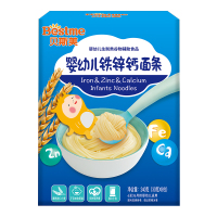 贝斯美Bestme婴幼儿铁锌钙面条240g/盒(30g*8包) 宝宝辅食营养面条 6个月以上适用