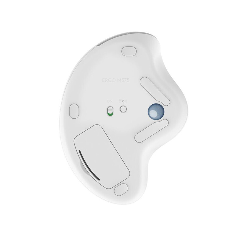 罗技(Logitech)ERGO M575无线轨迹球鼠标优联笔记本电脑绘图鼠标M570 无线蓝牙鼠标 白色