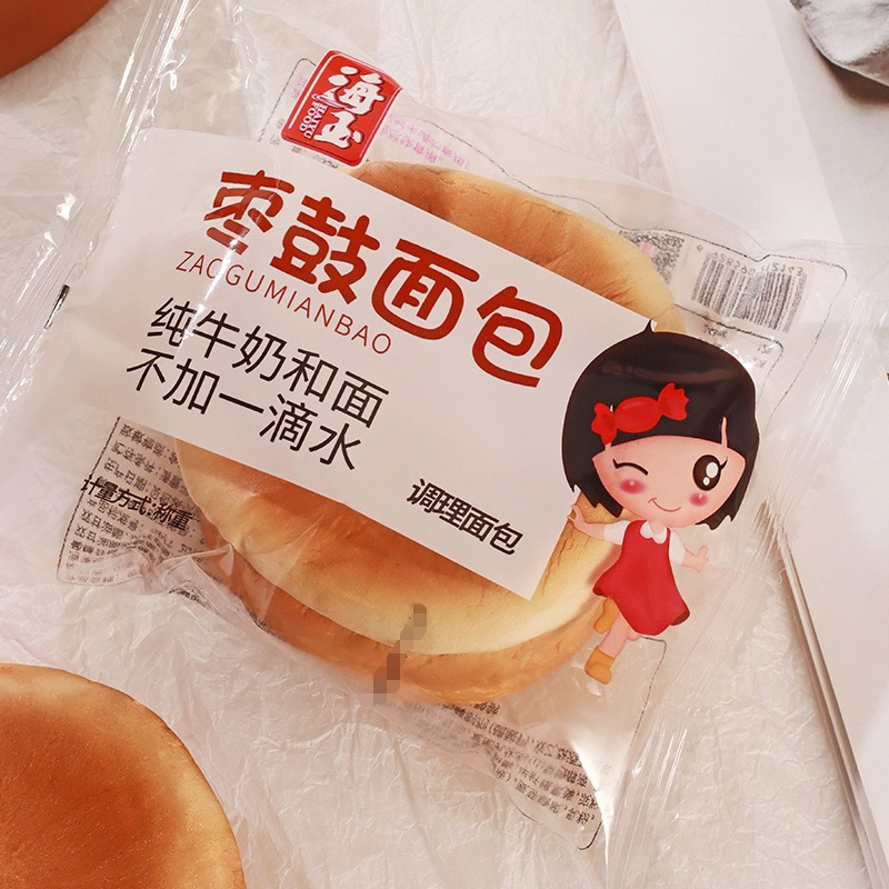 海玉面包营养早餐均衡配比纯正奶香休闲食品枣鼓面包500g