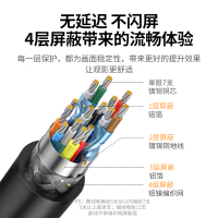 绿联hdmi线2.0高清数据线4k电脑电视连接线显示器机顶盒3d信号hdml加长3/10米5延长20台式主机笔记本音视频
