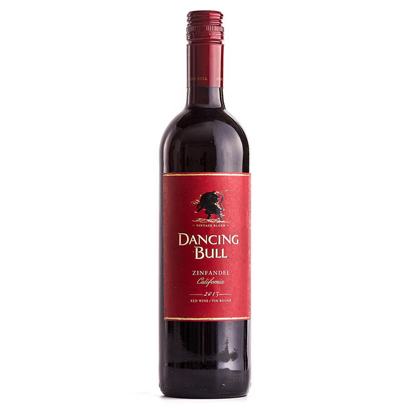 美国原瓶进口 锐牛 Dancing Bull 加州 仙粉黛葡萄品种 干红葡萄酒 葡萄酒 红酒 750ml 单瓶装
