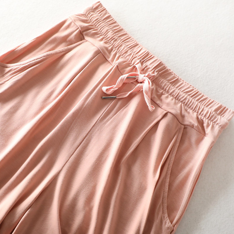 hlcoman睡裤夏短女莫代尔短裤薄款大码宽松休闲可外穿夏天棉女居家