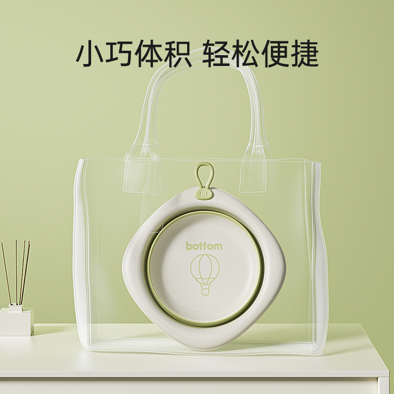 [补贴10%]婴儿洗脸盆新生儿童洗屁股洗脚盆初生宝宝专用可折叠小盆子泡脚高清大图