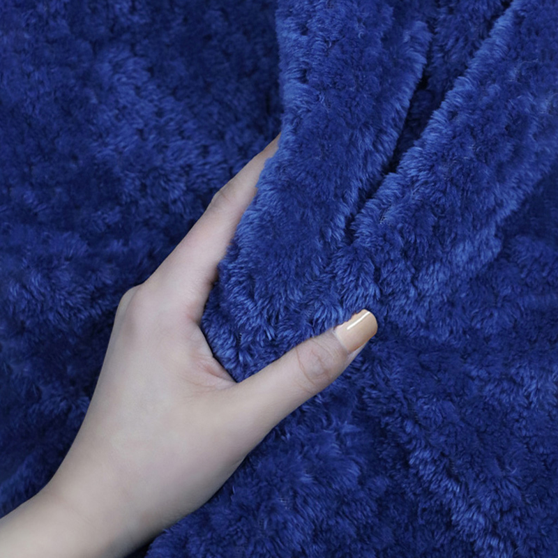 幸福派 冬季法兰绒浴袍酒店浴袍男女士浴衣棉双面加厚法兰绒睡袍冬天加厚长款情侣吸水速干睡袍高清大图