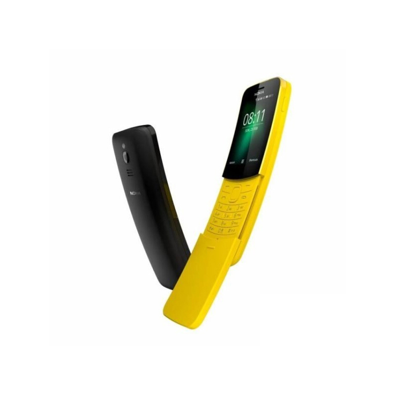 NOKIA/新款诺基亚8110 移动联通4G复刻版手机 2018滑盖香蕉机 黄色 官方标配