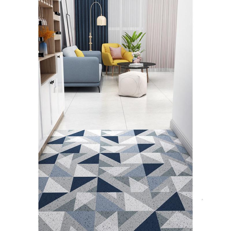 家柏饰(CORATED)丝圈地垫口进垫入户玄关防滑脚垫家用北欧地毯可裁剪垫子 多力三角-A 40X60CM