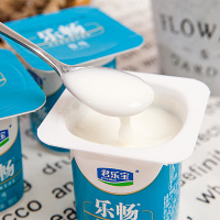 君乐宝酸奶乐畅八连杯原味100gx16杯/32杯装可选益生菌风味发酵乳 君乐宝乐畅八连杯100gx32杯