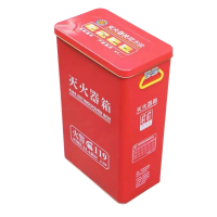迅迈 4kg新款圆形灭火器箱子灭火器专用箱 家用商用 铁皮不锈钢消防器材