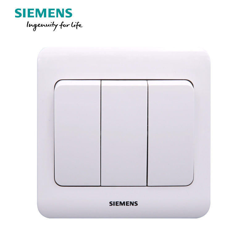 西门子(SIEMENS)开关插座 远景雅白系列三开双控5TA02361CC1