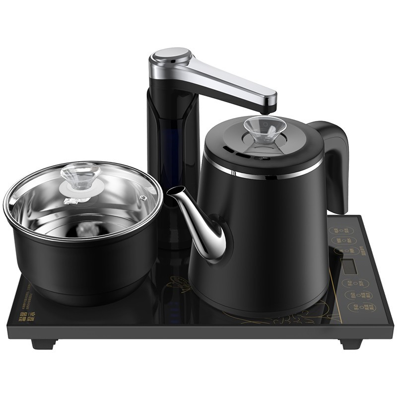 式抽水茶台电茶壶煮茶壶 c591包胶防烫视频介绍_容声自动上水壶家用控