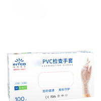 英科一次性普通款pvc手套(白色)100只/盒
