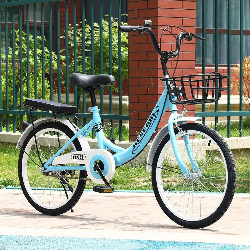 淑女自行车通勤儿童学生自行车男女通用18 20 22 24寸可调高清大图