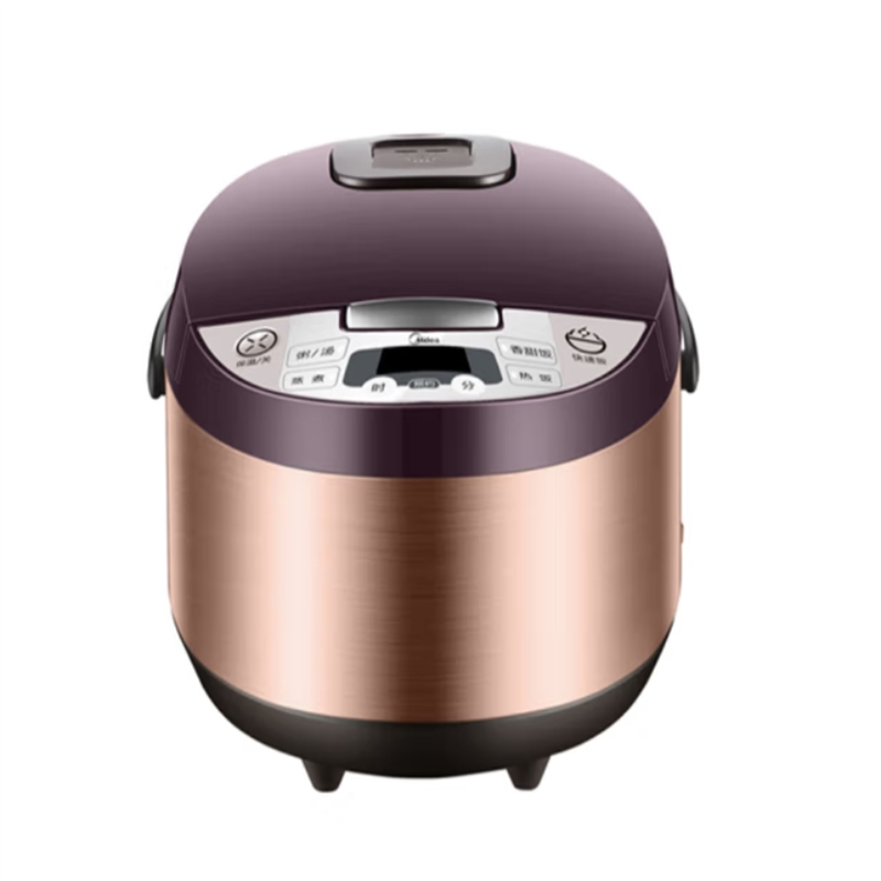 美的(Midea)电饭煲3L迷你2-4人家用智能预约一键操作电饭锅 不锈钢拉丝机身 FS3073高清大图