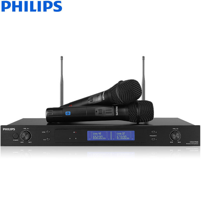 飞利浦(Philips) 家庭ktv音响 +专业功放U段话筒三套组合一 赠点歌机触摸屏