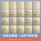 飞雕(FEIDIAO)开关面板A7纯平大板 双控开关 二开双控电源墙壁开关面板 A7流光金二开双控