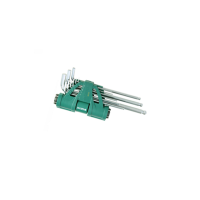 世达(SATA) 9件套增力型公制加长球头内六角扳手 09124 货期5-10天