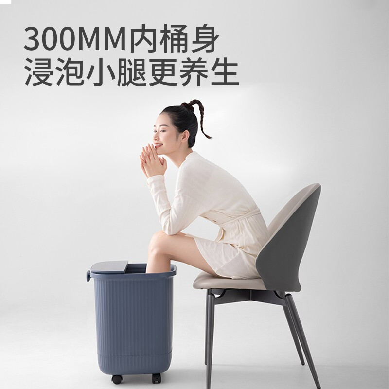 左点zdeer泡脚桶全自动按摩指压足浴盆家用洗脚盆电动加热恒温足疗高深桶节日生日礼物送父母