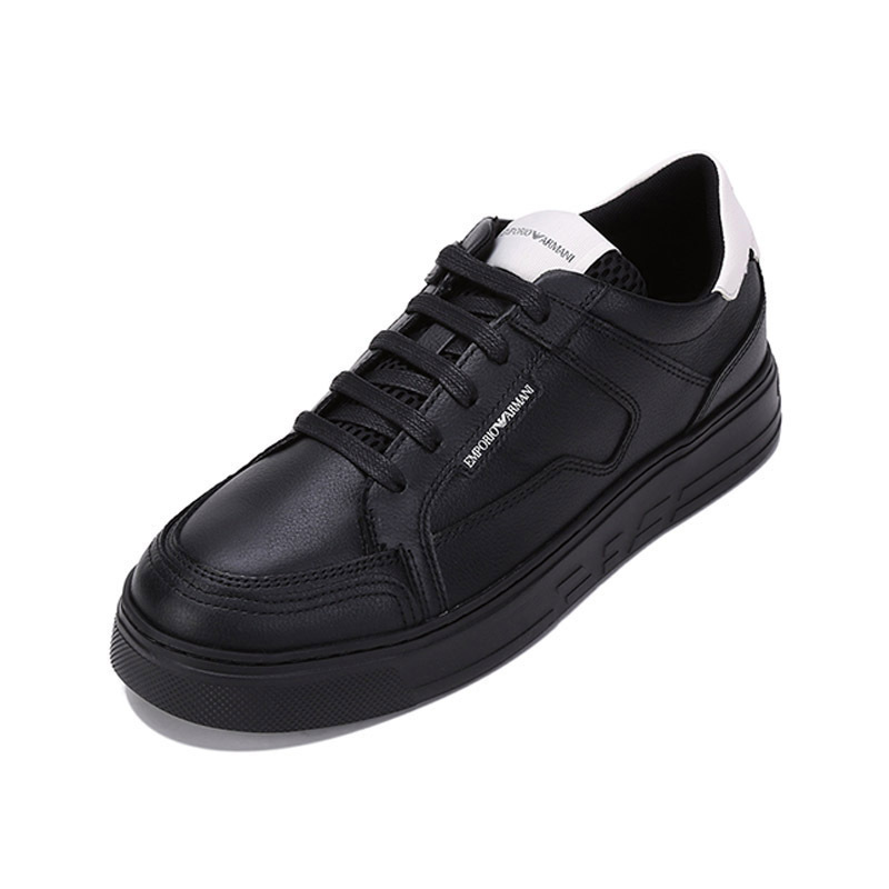 阿玛尼emporioarmani男士牛皮革系带休闲运动鞋板鞋x4x568xn162