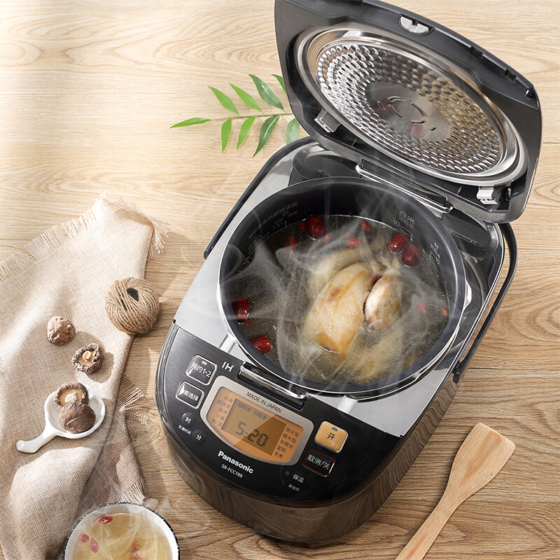 松下 (Panasonic) 电饭煲 SR-FCC188 5L(对应日标1.8L)1-8人 日本原装进口 双预约电饭锅
