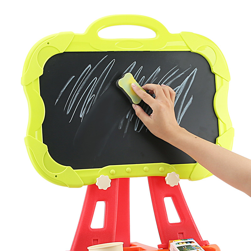 纽奇nukied儿童绘画板玩具磁性画架黑白双面画板男女孩写字绘画工具