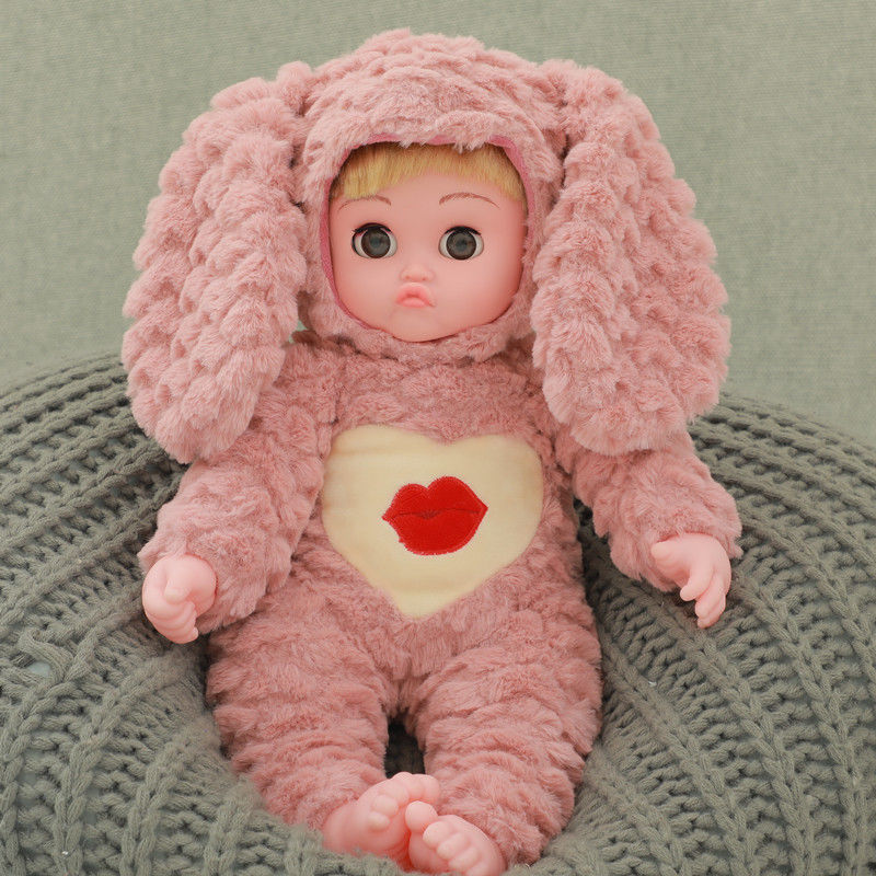儿童仿真洋娃娃婴儿宝宝毛绒动耳兔智能洋娃娃睡眠布娃娃女孩玩具|270