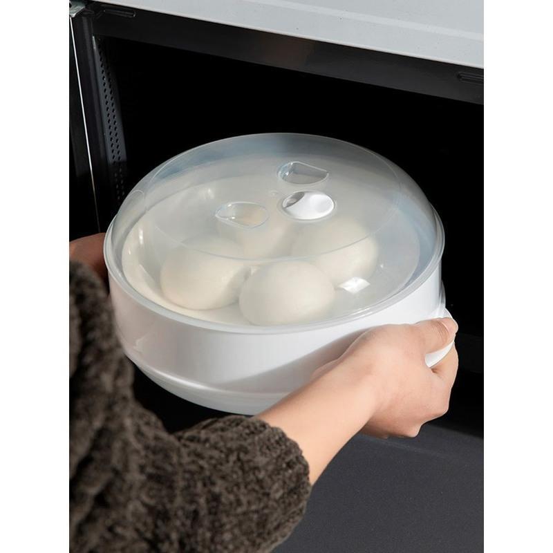 微波炉专用加热蒸盒蒸笼容器多层塑料饭煲器皿热馒头神器蒸锅隔水>800