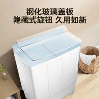 美的(Midea)11公斤半自动双桶双缸洗衣机 大容量洗涤 全塑箱体 强劲动力 MP110-211E 新品