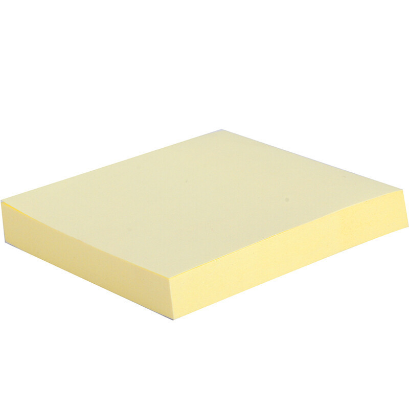 得力9076记事贴 便利贴(黄色)76*76mm 100张/本 5本装