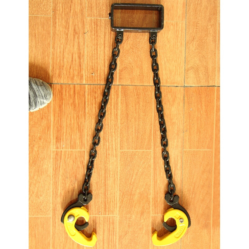 定做油桶吊钳叉车款双链夹子链条挂钩钩子叉车起重吊具卸铁桶夹具吊钩