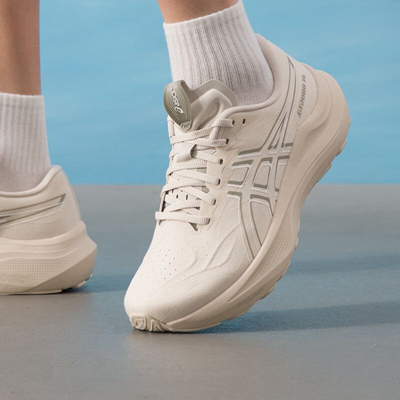 亚瑟士(ASICS)男鞋 秋季新款运动鞋GT-2000 14跑鞋缓震回弹轻便透气跑步鞋 1011C056-250 米色 40码