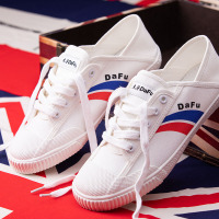 FEIYUE/飞跃国潮经典红蓝标帆布鞋学生小白鞋2007