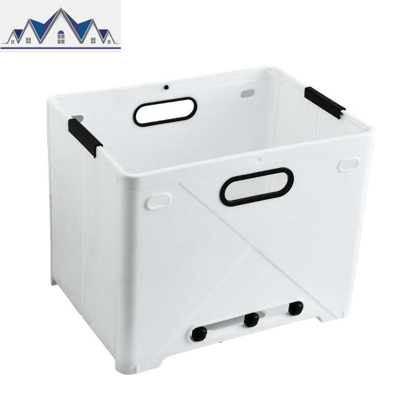 脏衣服收纳筐可折叠脏衣篮家用篓收纳装放衣物娄洗衣桶框壁挂 三维工匠收纳篮 白色【折叠壁挂式省空间】