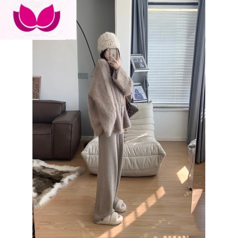 七斓早春季女装茶系一整套搭配奶系穿搭盐系奶系小香风高级感套装高清大图