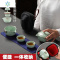 汝窑快客杯一壶一杯 便携旅行整套陶瓷功夫茶具套装茶杯茶壶 三维工匠 哥窑快客杯+公道杯+皮囊包