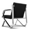 鑫金虎 黑色单人位金属骨架办公沙发银行机场等候沙发会客商务接待沙发