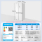 美的571一级能效风冷无霜全新式散热纯平全嵌十字对开四开门大容量电冰箱BCD-571WUSPZM(E)流苏白