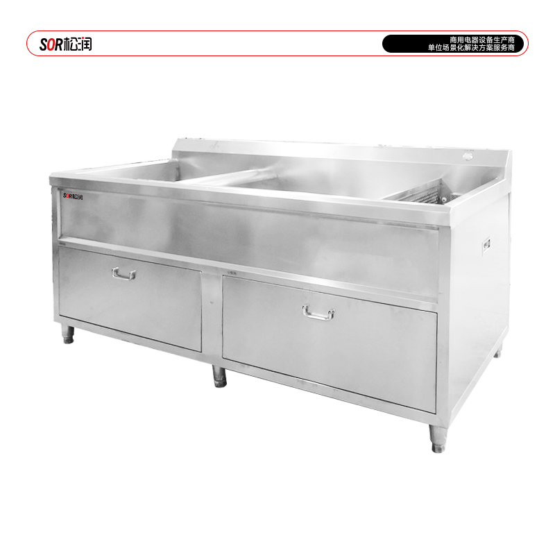 SOR松润 洗菜机 SOR-G208 2米单缸消毒洗菜机高清大图