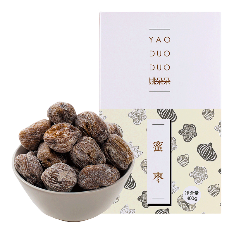 姚朵朵 蜜枣400g 红枣 枣子 蜜饯 干货 煲汤 粽子原料