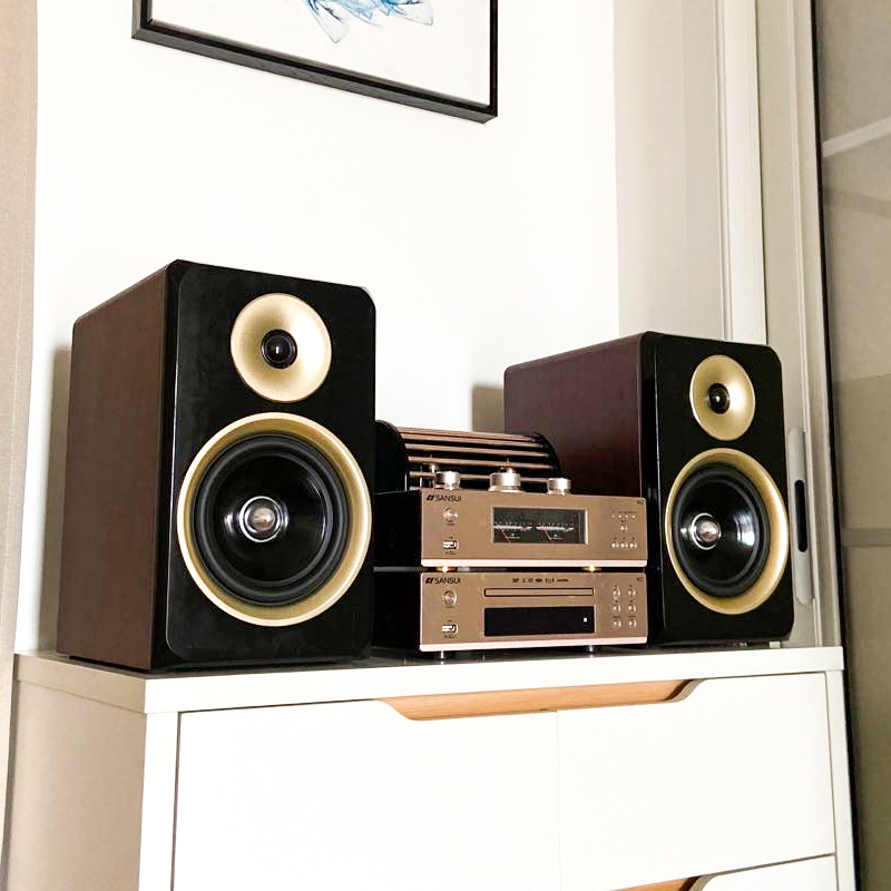 山水(sansui) m2胆机cd/dvd组合音响电子管功放发烧级蓝牙音箱功放