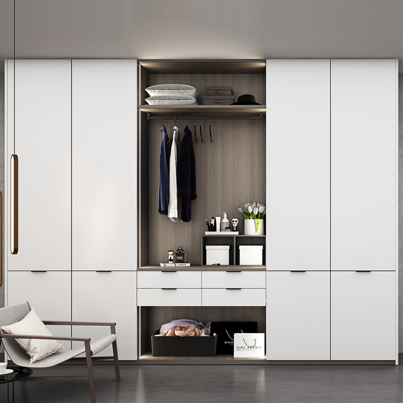 志邦全屋定制 卧室衣柜定制 平开门掩门衣柜推拉门衣柜衣橱木柜 家具
