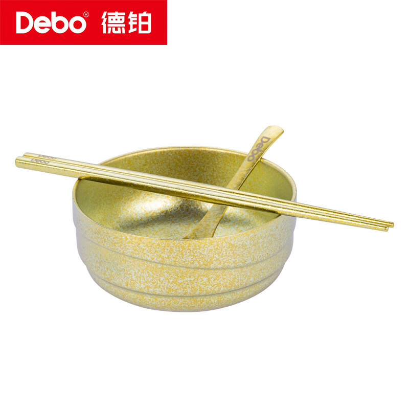 德铂(Debo)奥琳娜(钛套装碗)DEP-956 规格:3件套 材质:纯钛 颜色:金色高清大图