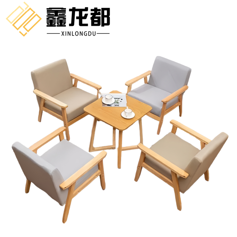 鑫龙都 休闲桌椅一桌四椅套
